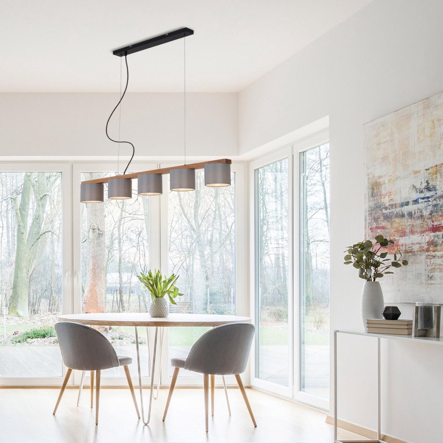 Briloner 4075-054 - Κρεμαστό φωτιστικό RHON σε καλώδιο, 5xE14/25W/230V