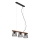 Briloner 4077-035 - Κρεμαστό φωτιστικό οροφής WOOD & STYLE 3xE14/25W/230V Καουτσουκόδεντρο