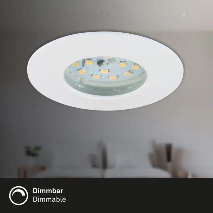 Briloner 6994-036 - Σετ 3 LED εντοιχισμένα φωτιστικά οροφής για μπάνιο, LED/5W/230V IP44