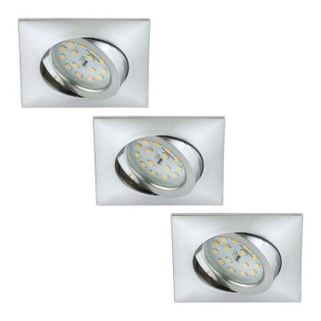 Briloner 6997-039 - Σετ 3x LED φωτιστικά οροφής για μπάνιο LED/5W/230V IP23