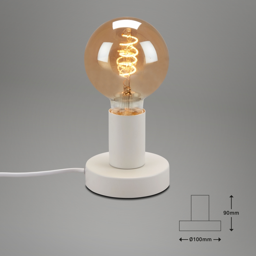 Briloner 7023-016 - Eπιτραπέζια λάμπα TEEPU 1xE27/10W/230V λευκό