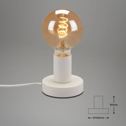 Briloner 7023-016 - Eπιτραπέζια λάμπα TEEPU 1xE27/10W/230V λευκό