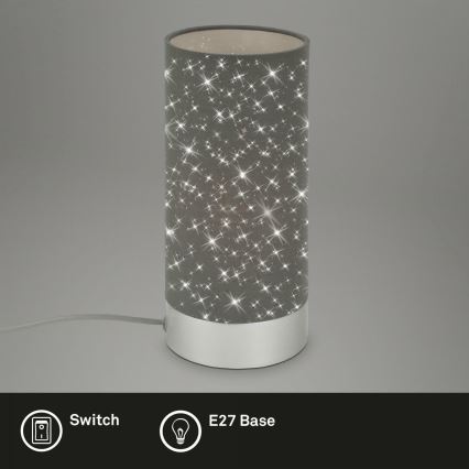 Briloner 7028-014 - Eπιτραπέζια λάμπα STARRY SKY 1xE14/25W/230V γκρι