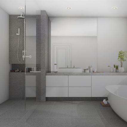 Briloner 7039034 - Σετ 3xLED εντοιχιστικό φωτιστικό μπάνιου LED/5W/230V IP44 ματ χρώμιο