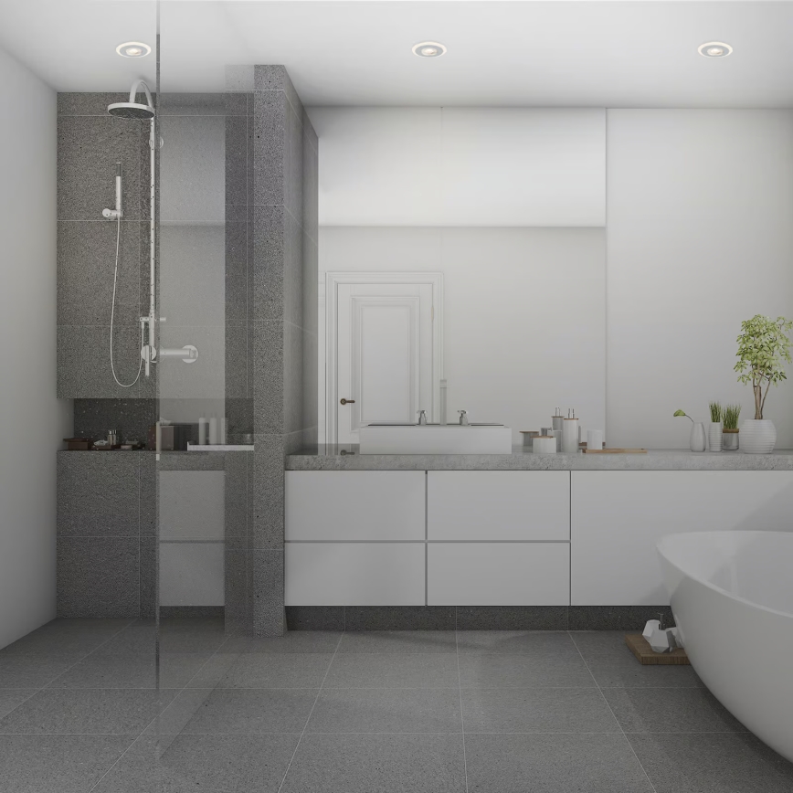 Briloner 7039034 - Σετ 3xLED εντοιχιστικό φωτιστικό μπάνιου LED/5W/230V IP44 ματ χρώμιο