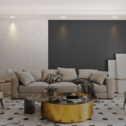 Briloner 7039034 - Σετ 3xLED εντοιχιστικό φωτιστικό μπάνιου LED/5W/230V IP44 ματ χρώμιο