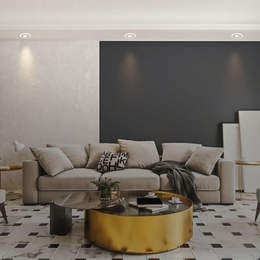 Briloner 7039034 - Σετ 3xLED εντοιχιστικό φωτιστικό μπάνιου LED/5W/230V IP44 ματ χρώμιο