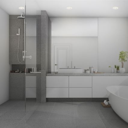 Briloner 7039036 - ΣΕΤ 3xLED Χωνευτό φωτιστικό οροφής για μπάνιο 3xLED/5W/230V IP44 λευκό