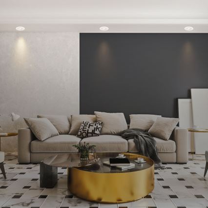 Briloner 7039036 - ΣΕΤ 3xLED Χωνευτό φωτιστικό οροφής για μπάνιο 3xLED/5W/230V IP44 λευκό