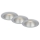 Briloner 7041-034 - ΣΕΤ 3x Χωνευτό Φωτιστικό μπάνιου LED LED/4,9W/230V IP44 ασημί