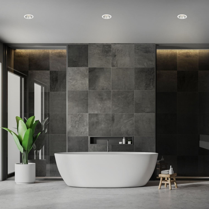 Briloner 7041-036 - ΣΕΤ 3x Χωνευτό Φωτιστικό μπάνιου LED LED/4,9W/230V IP44 λευκό