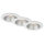 Briloner 7041-036 - ΣΕΤ 3x Χωνευτό Φωτιστικό μπάνιου LED LED/4,9W/230V IP44 λευκό