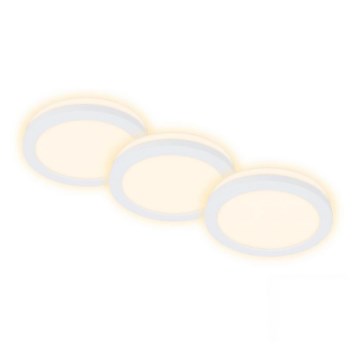 Briloner 7055-036 - ΣΕΤ 3x Χωνευτό φωτιστικό οροφής μπάνιου LED LED/3W/230V IP44