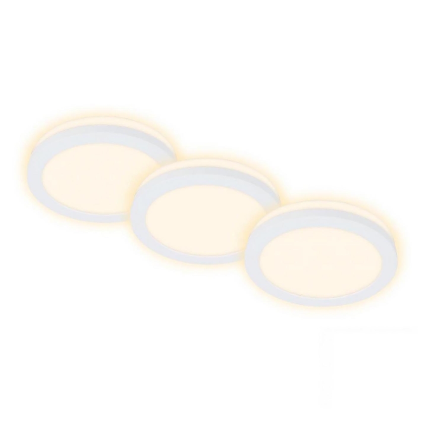 Briloner 7055-036 - ΣΕΤ 3x Χωνευτό φωτιστικό οροφής μπάνιου LED LED/3W/230V IP44