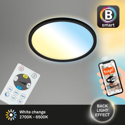Briloner 7058-015 - LED Φωτιστικό dimming SLIM LED/18W/230V 2700-6500K Wi-Fi Tuya + τηλεχειριστήριο