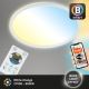 Briloner 7058-016 - LED Φωτιστικό dimming SLIM LED/18W/230V 2700-6500K Wi-Fi Tuya + τηλεχειριστήριο