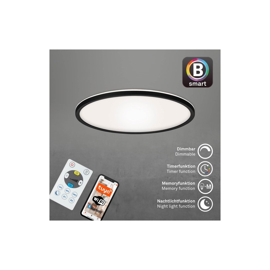 Briloner 7059-015 - LED Dimmable φωτιστικό οροφής SLIM LED/22W/230V 2700-6500K Wi-Fi Tuya + τηλεχειριστήριο