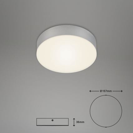 Briloner 7064014 - Φωτιστικό οροφής LED FLAME LED/11W/230V ασημί