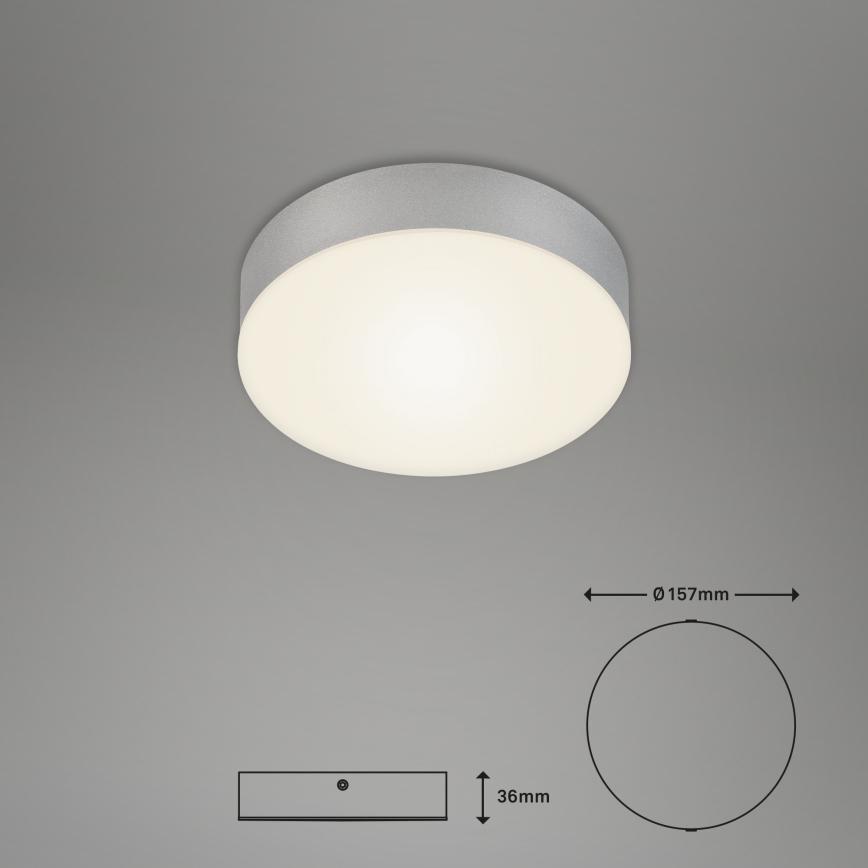Briloner 7064014 - Φωτιστικό οροφής LED FLAME LED/11W/230V ασημί