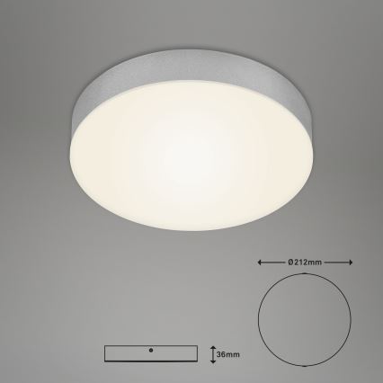 Briloner 7065-014 - Φωτιστικό οροφής LED FLAME LED/16W/230V ασήμι