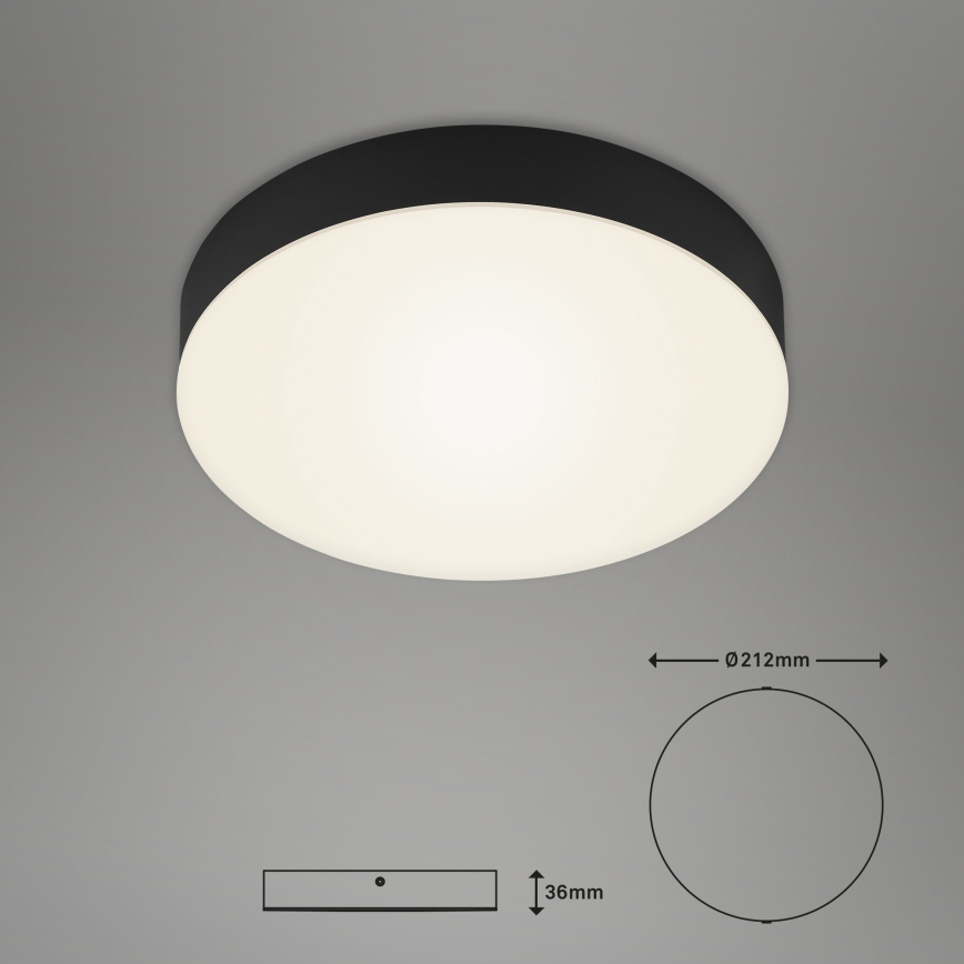 Briloner 7065-015 - Φωτιστικό οροφής LED FLAME LED/16W/230V μαύρο