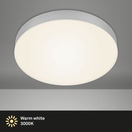 Briloner 7066-014 - Φωτιστικό οροφής LED FLAME LED/21W/230V 3000K ασημί διάμετρος 28,7 cm