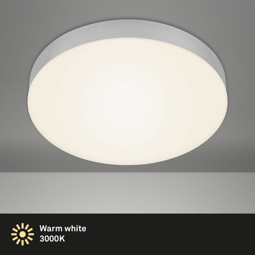Briloner 7066-014 - Φωτιστικό οροφής LED FLAME LED/21W/230V 3000K ασημί διάμετρος 28,7 cm