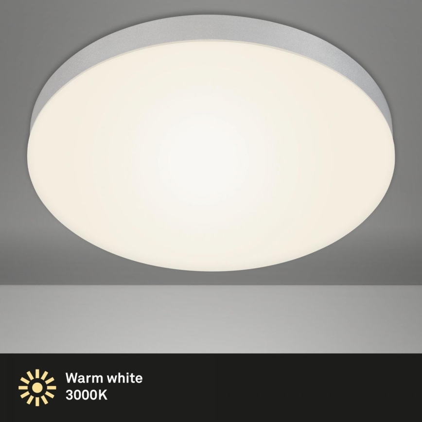 Briloner 7068-014 - Φωτιστικό οροφής LED FLAME LED/24,5W/230V 3000K διάμετρος 38 cm ασημί