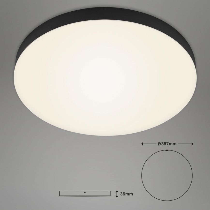 Briloner 7068-015 - Φωτιστικό οροφής LED FLAME LED/24,5W/230V 3000K μαύρο