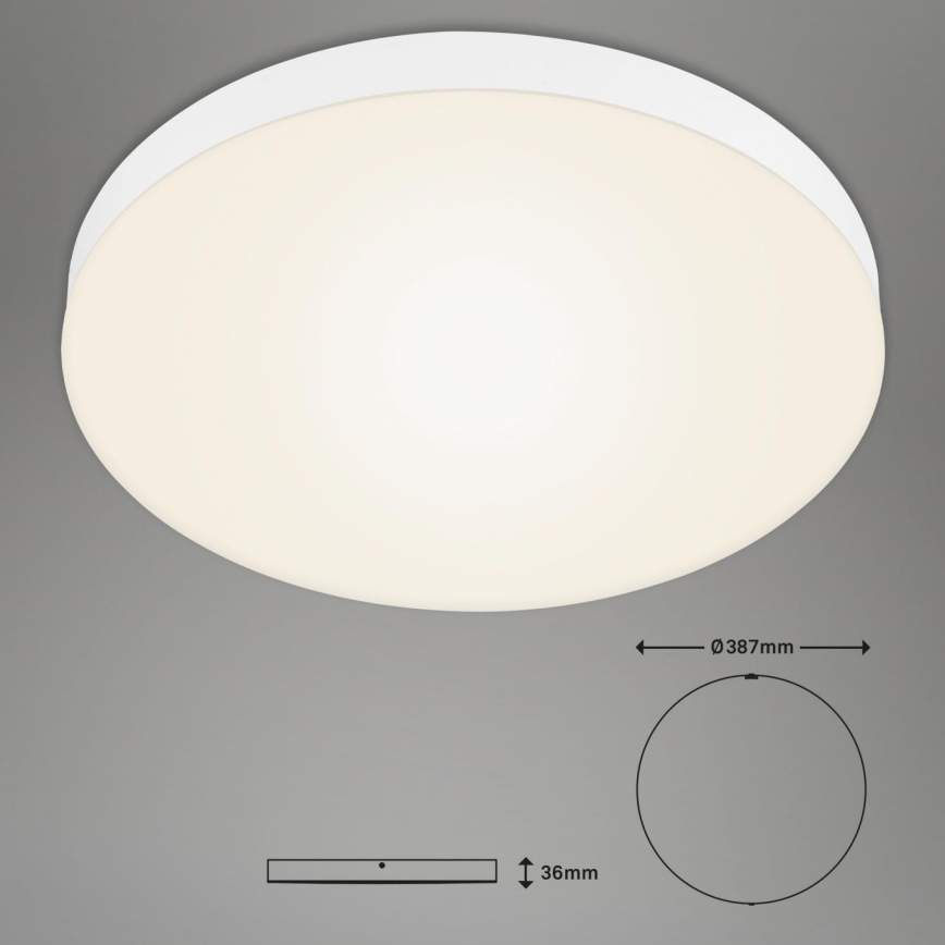 Briloner 7068-016 - Φωτιστικό οροφής LED FLAME LED/24,5W/230V 3000K διάμετρος 38 cm λευκό
