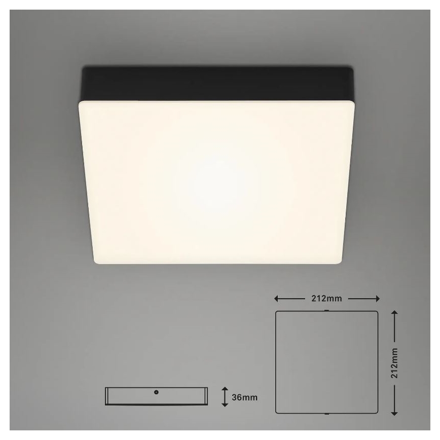 Briloner 7070-015 - Φωτιστικό οροφής LED FLAME LED/16W/230V μαύρο