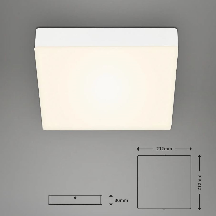 Briloner 7070-016 - Φωτιστικό οροφής LED FLAME LED/16W/230V λευκό