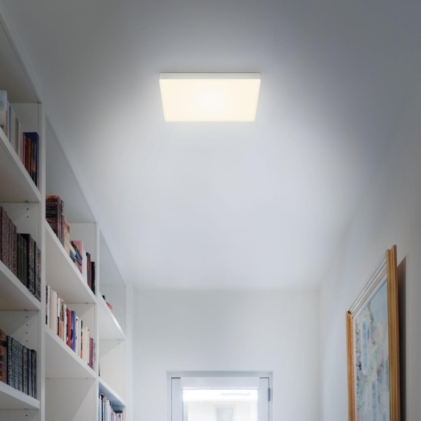 Briloner 7071-014 - Φωτιστικό οροφής LED FLAME LED/21W/230V 3000K 28,7x28,7 cm ασημί