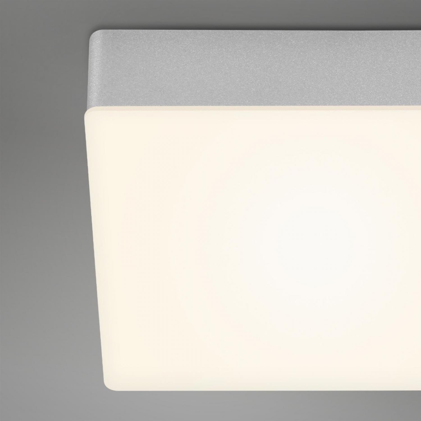 Briloner 7071-014 - Φωτιστικό οροφής LED FLAME LED/21W/230V 3000K 28,7x28,7 cm ασημί