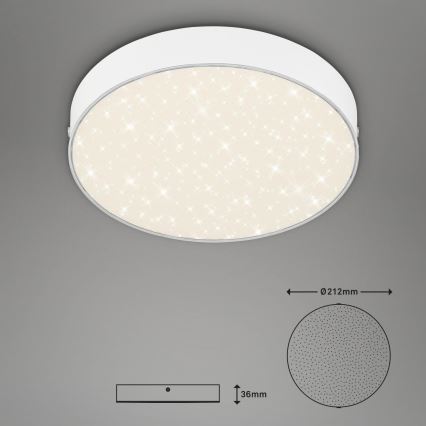 Briloner 7073-416 - Φωτιστικό οροφής LED STAR SKY LED/16W/230V 4000K διάμετρος 21 cm λευκό