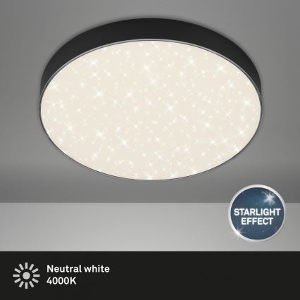 Briloner 7074-415 - Φωτιστικό οροφής LED STAR SKY LED/21W/230V 4000K διάμετρος 28 cm μαύρο