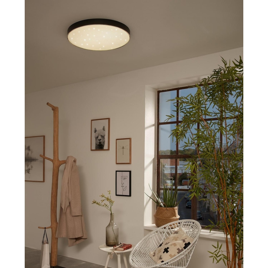Briloner 7075-415 - Φωτιστικό οροφής LED STAR SKY LED/24,5W/230V 4000K διάμετρος 38 cm μαύρο