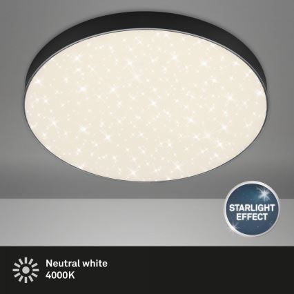Briloner 7075-415 - Φωτιστικό οροφής LED STAR SKY LED/24,5W/230V 4000K διάμετρος 38 cm μαύρο