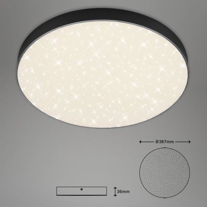 Briloner 7075-415 - Φωτιστικό οροφής LED STAR SKY LED/24,5W/230V 4000K διάμετρος 38 cm μαύρο