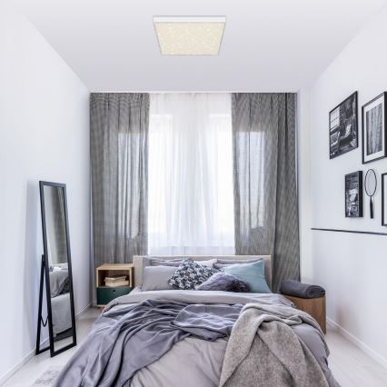 Briloner 7078-416 - LED οροφιαίο φωτιστικό STAR SKY LED/21W/230V 4000K 28x28 cm λευκό