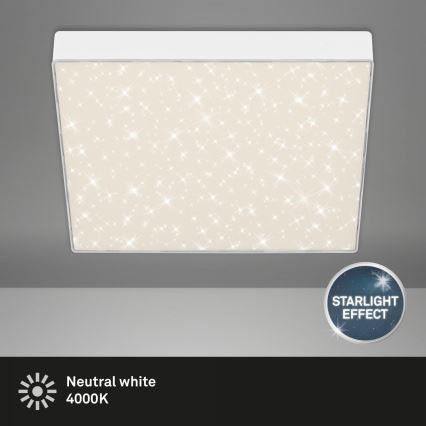 Briloner 7078-416 - LED οροφιαίο φωτιστικό STAR SKY LED/21W/230V 4000K 28x28 cm λευκό
