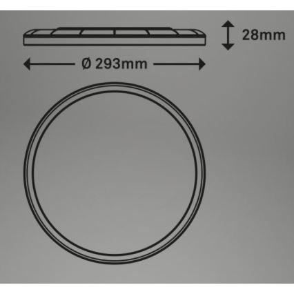 Briloner 7079-015 - LED Dimmable φωτιστικό οροφής SLIM LED/18W/230V 2700-6500K + τηλεχειριστήριο