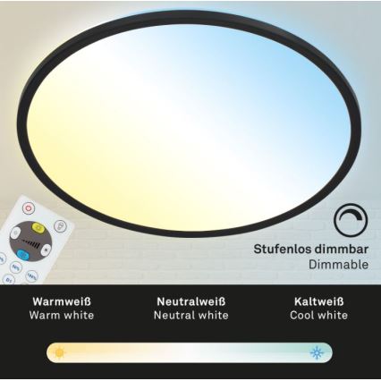 Briloner 7079-015 - Ρυθμιζόμενο LED οροφής φωτιστικό SLIM LED/18W/230V 2700-6500K με τηλεχειριστήριο