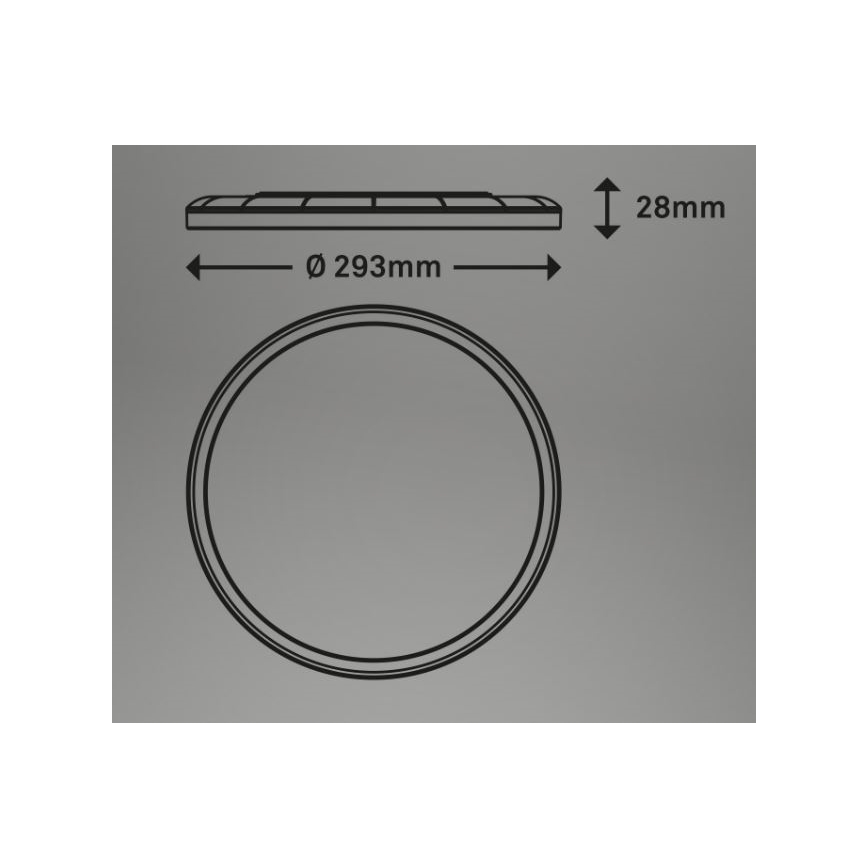 Briloner 7079-016 - LED Dimmable φωτιστικό οροφής SLIM LED/18W/230V 2700-6500K + τηλεχειριστήριο