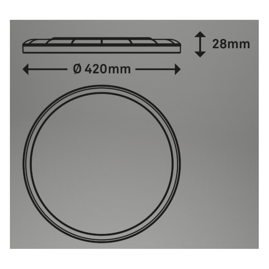 Briloner 7080-015 - LED Dimmable φωτιστικό οροφής SLIM LED/22W/230V 2700-6500K + τηλεχειριστήριο