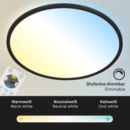 Briloner 7080-015 - Ρυθμιζόμενο LED οροφής φωτιστικό SLIM LED/22W/230V 2700-6500K + τηλεχειριστήριο