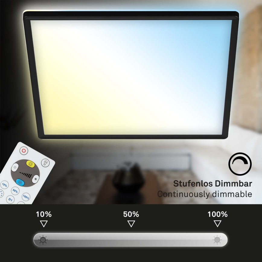 Briloner 7081-015 - Ρυθμιζόμενο LED οροφής φωτιστικό SLIM LED/18W/230V 2700-6500K + τηλεχειριστήριο