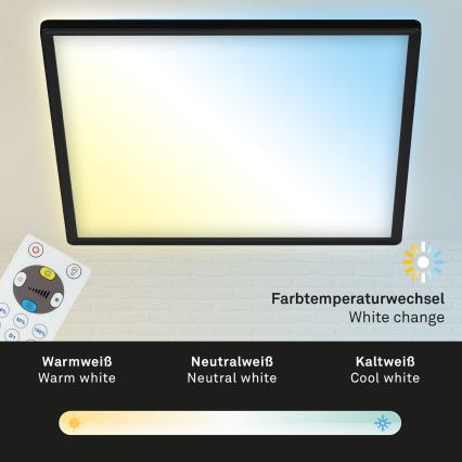 Briloner 7081-015 - Ρυθμιζόμενο LED οροφής φωτιστικό SLIM LED/18W/230V 2700-6500K + τηλεχειριστήριο