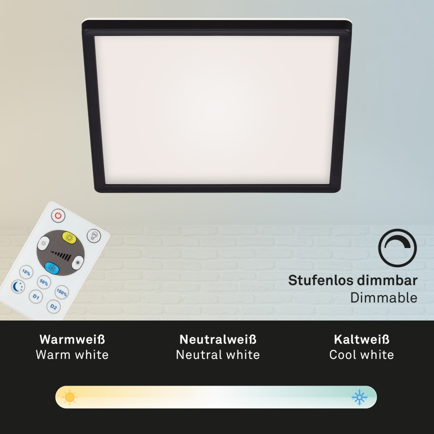Briloner 7082-015 - Φωτιστικό οροφής LED Dimmable SLIM LED/22W/230V 2700-6500K + τηλεκοντρόλ
