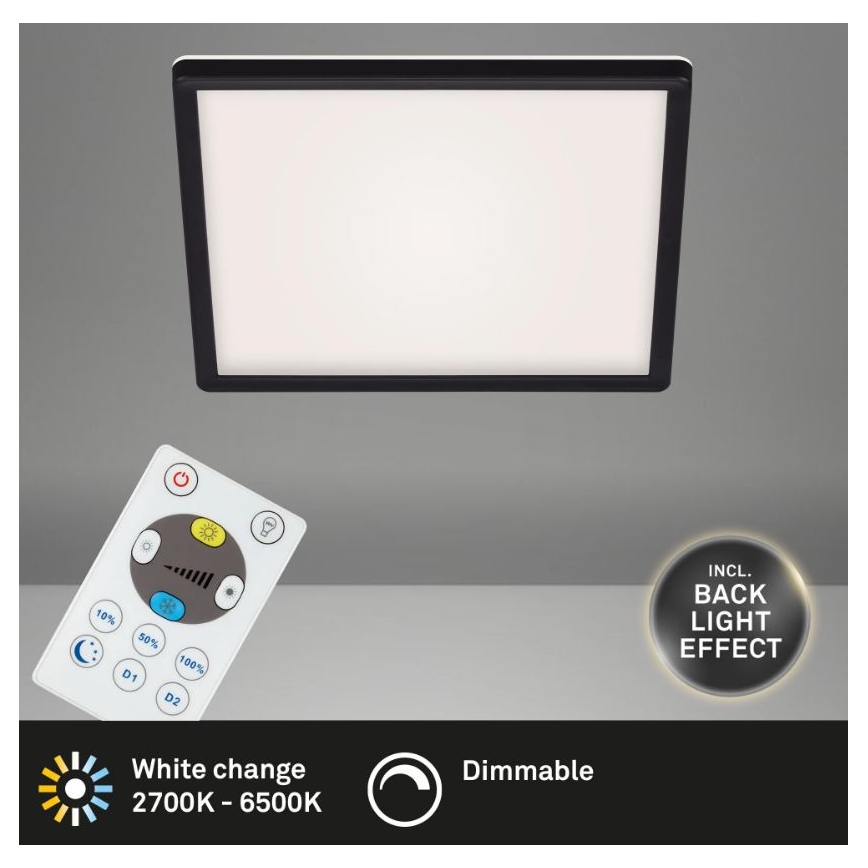 Briloner 7082-015 - Φωτιστικό οροφής LED Dimmable SLIM LED/22W/230V 2700-6500K + τηλεκοντρόλ